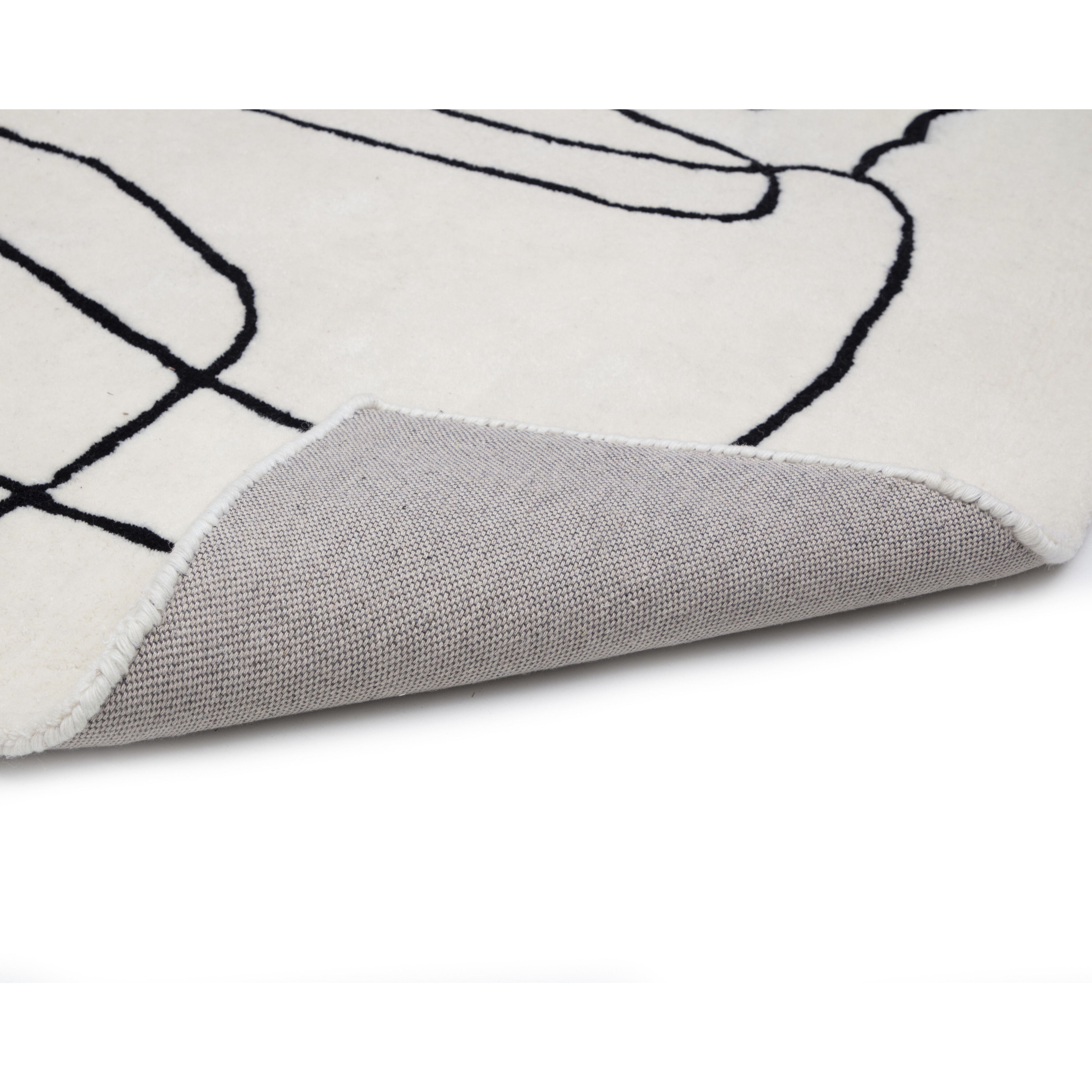 Tilda 144 X 108 inch Ivory / Charcoal Indoor Hand-Tufted Rug